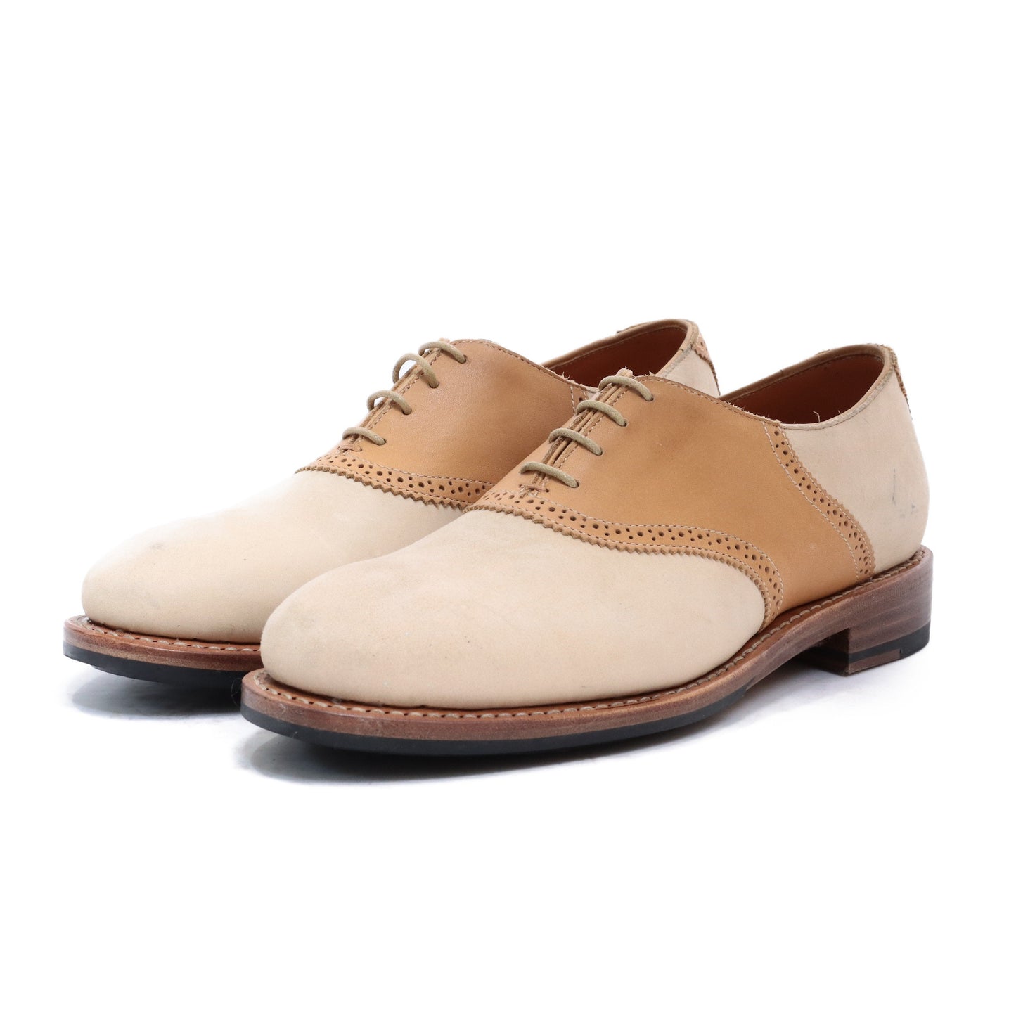 99067 / NUBUCK / BEIGE / HALF RUBBER SOLE / UK4.0(23.0cm)